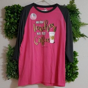 Baseball T Shirt Teachers Coffee